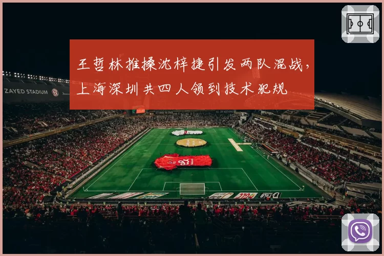 王哲林推搡沈梓捷引发两队混战,上海深圳共四人领到技术犯规